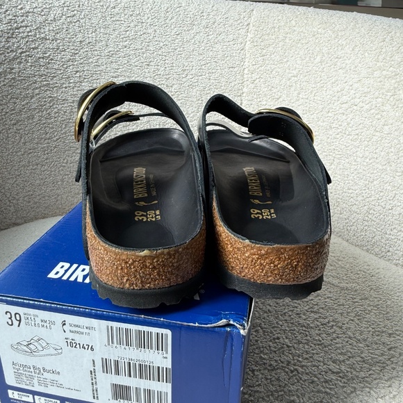 ✨ Birkenstock Arizona Big Buckle — High Shine Black — Women’s 8 / EU 39 — NIB ✨ - Picture 10 of 14